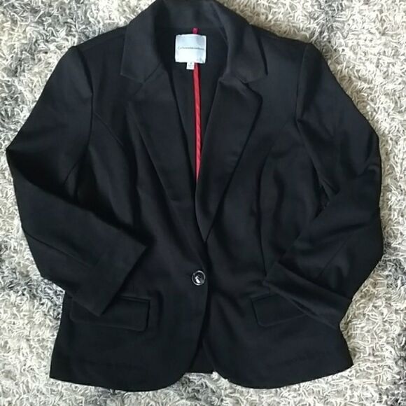 Catherine Malandrino Black Blazer Single Button Closure, Size Small - Picture 6 of 8